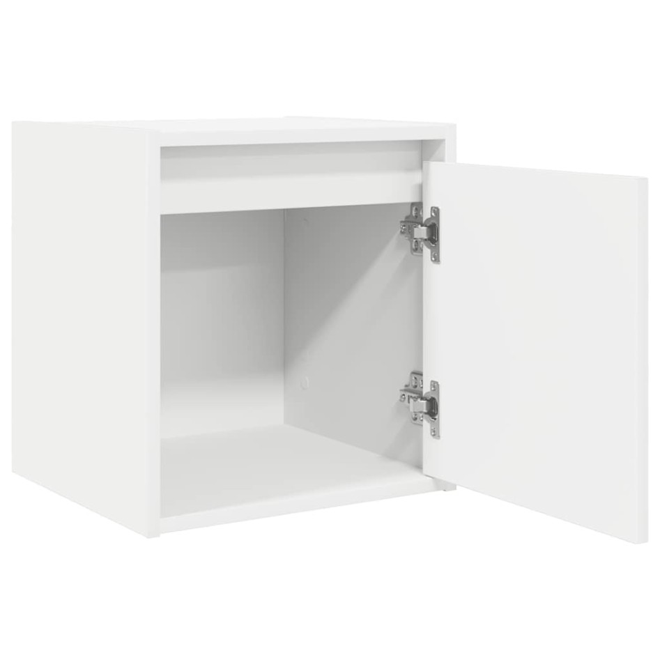 Mesillas de noche de pared 2 uds blanco 38x34x40