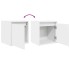Mesillas de noche de pared 2 uds blanco 38x34x40