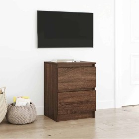 Mueble de TV de madera de roble marrón 40x35x54