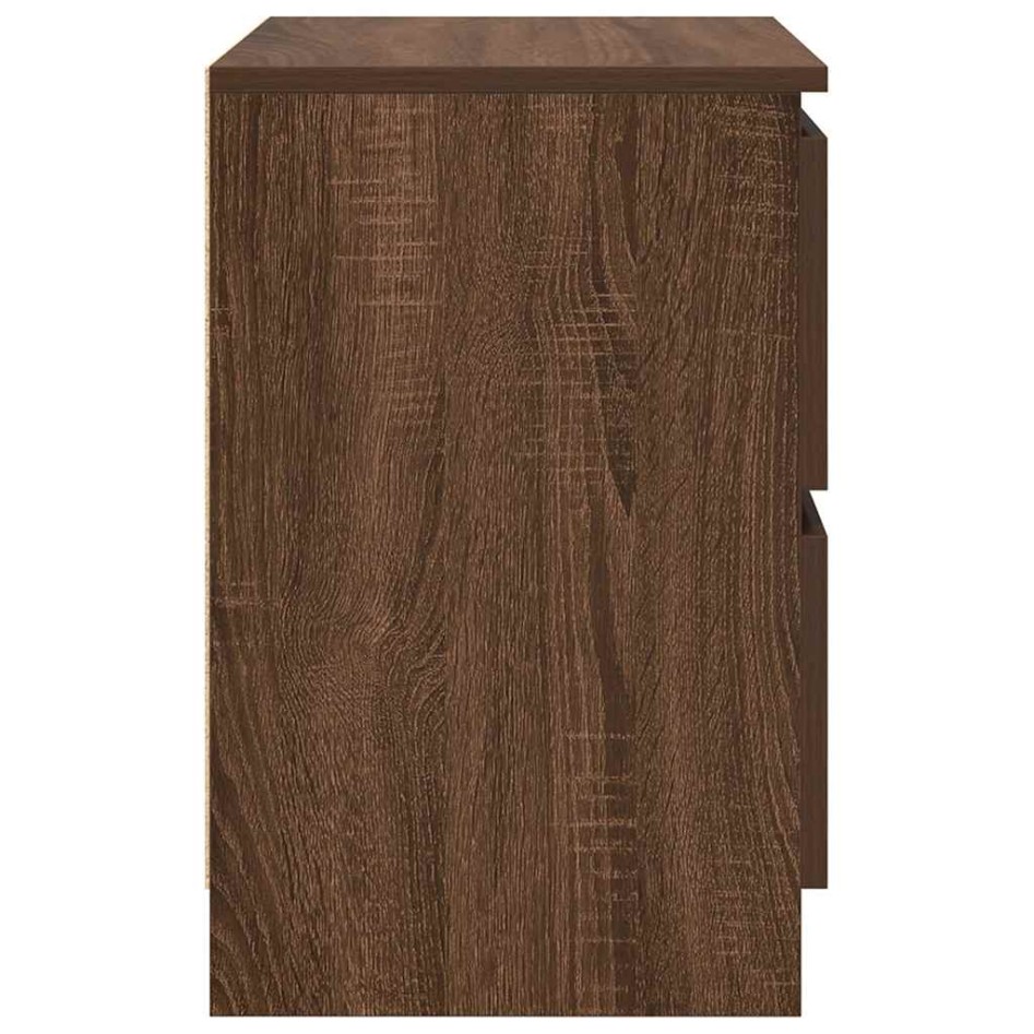 Mueble de TV de madera de roble marrón 40x35x54