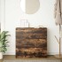 Aparador roble ahumado 80x35x76 cm madera de