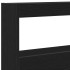 Cabecero de cama con LED roble negro 160x17x102