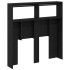 Cabecero de cama con LED roble negro 100x17x102
