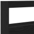 Cabecero de cama con LED roble negro 100x17x102