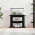 Soporte para acuario de madera de roble negro 80x35x60