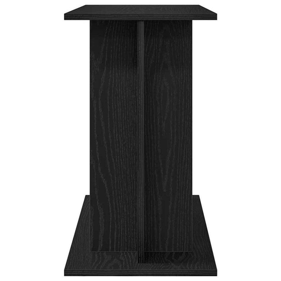 Soporte para acuario de madera de roble negro 80x35x60