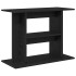Soporte para acuario de madera de roble negro 80x35x60