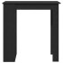 Mesa bar con estante almacenaje roble negro 102x50x103,5