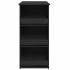 Mesa bar con estante almacenaje roble negro 102x50x103,5
