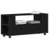 Mueble TV ruedas madera ingeniería roble negro