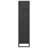 Leñero negro 25x25x100 cm Acero laminado en