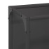 Leñero negro 25x25x100 cm Acero laminado en