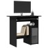 Escritorio roble negro 80x45x74 cm madera de