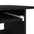 Escritorio roble negro 80x45x74 cm madera de