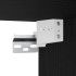 Mueble de TV de madera de roble negro 120x30x30,5