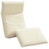 Tumbona plegable color crema 175x54x8,5 cm Tejido