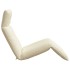 Tumbona plegable color crema 175x54x8,5 cm Tejido