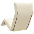 Tumbona plegable color crema 175x54x8,5 cm Tejido