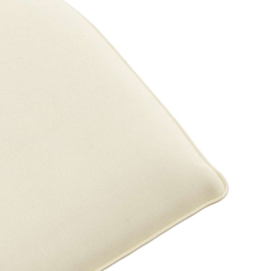 Tumbona plegable color crema 175x54x8,5 cm Tejido