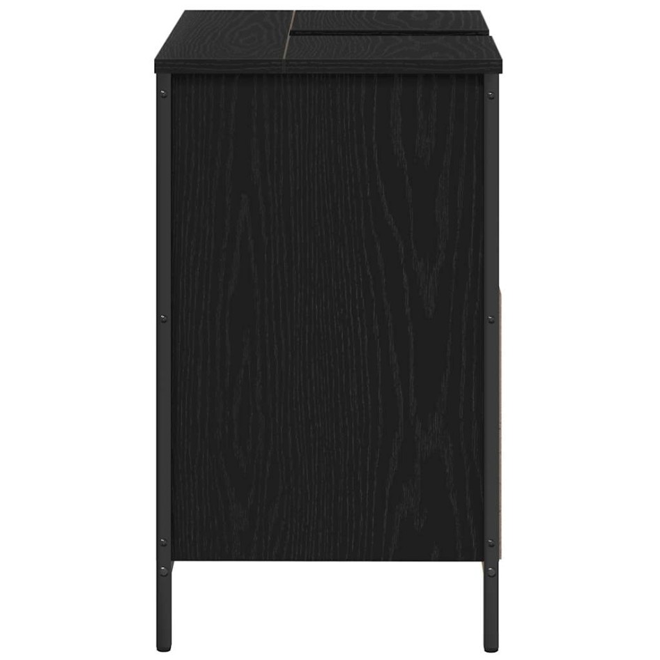 Mueble de baño con lavabo negro 60x34,5x60
