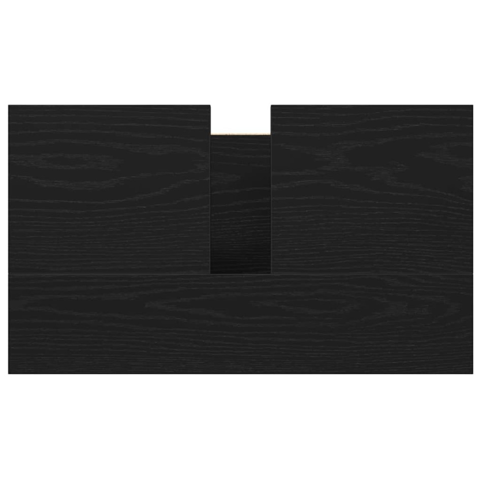 Mueble de baño con lavabo negro 60x34,5x60