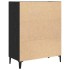 Aparador de madera de roble negro 69,5x34x90