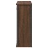 Mueble de baño de pared con espejo roble marrón 60x21x60