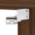 Mueble de baño de pared con espejo roble marrón 60x21x60