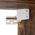 Mueble de baño de pared con espejo roble ahumado 60x21x60