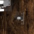Mueble de baño de pared con espejo roble ahumado 60x21x60