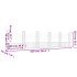 Cesta de gaviones forma de U 6 postes de hierro 620x20x150
