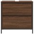 Mueble de baño con lavabo y cajones roble marrón 60x34,5x60
