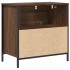 Mueble de baño con lavabo y cajones roble marrón 60x34,5x60