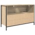 Mueble de baño con lavabo y cajones roble Sonoma 90x34,5x60