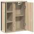 Mueble de baño de pared con espejo roble Sonoma 50x21x60
