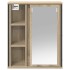 Mueble de baño de pared con espejo roble Sonoma 50x21x60