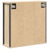 Mueble de baño de pared con espejo roble Sonoma 50x21x60