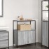 Mueble de baño con estantes gris Sonoma 76,5x35x95