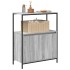 Mueble de baño con estantes gris Sonoma 76,5x35x95