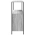 Mueble de baño con estantes gris Sonoma 76,5x35x95