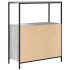 Mueble de baño con estantes gris Sonoma 76,5x35x95