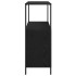 Mueble de baño con estantes roble negro 76,5x35x95