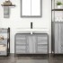 Mueble de lavabo con cajones gris Sonoma 90x34,5x60