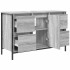 Mueble de lavabo con cajones gris Sonoma 90x34,5x60