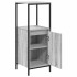 Mueble de baño con estantes gris Sonoma 36x35x95
