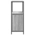 Mueble de baño con estantes gris Sonoma 36x35x95