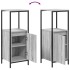Mueble de baño con estantes gris Sonoma 36x35x95