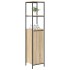 Mueble de baño con estantes roble Sonoma 36x35x165