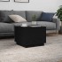 Mesa de centro con luces LED roble negro 50x50x40
