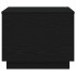 Mesa de centro con luces LED roble negro 50x50x40